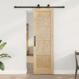 Sliding Door ORKDAL Brown 61 x 198.5 cm Solid Pine Wood 3333436
