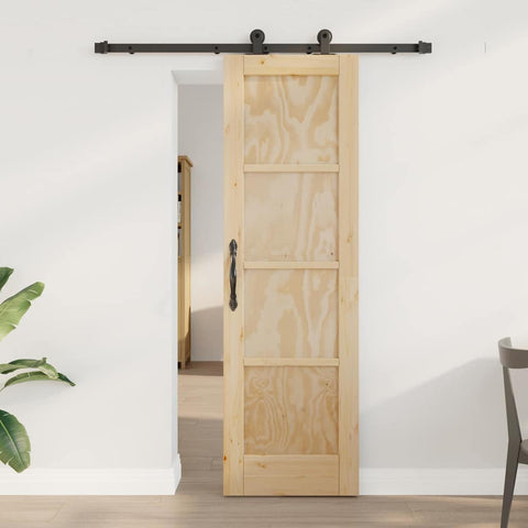 Sliding Door Manual ORKDAL Natural and black 61 x 198.5 cm 3333436