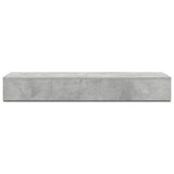 Studio Desk Concrete Grey 130 x 40 x 19.5 cm Engineered Wood 8006679