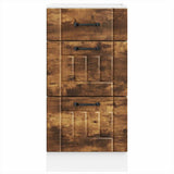 Kitchen Base Cabinet "Lucca" Smoked Oak Engineered Wood 854235