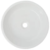 Basin Round Ceramic White 42x12 cm 142341