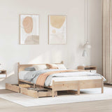 Bed Frame without Mattress 120x200 cm Solid Wood Pine 3309773