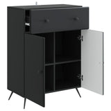 Sideboard with Drawer Black 66 x 34.5 x 90 cm Engineered Wood 895556