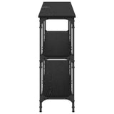 Console Table Black Oak 150 x 29 x 75 cm 882219