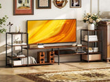 TV Unit for TVs up to 60 Inches, Industrial TV Stand with Storage Shelves, Entertainment Centre for T3398P377872