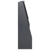 Retaining Wall 6 pcs 60 x 12 x 30 cm Steel Anthracite 3449158