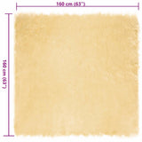 Faux Sheepskin Rug TAFALLA Cream 160 x 160 cm Polyester 42021510