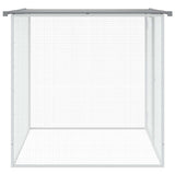 Chicken Cage with Roof Light Grey 103x98x90 cm Galvanised Steel 172338