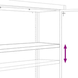 ZNTS File Cabinet White 90x40x220 cm Steel 3188314