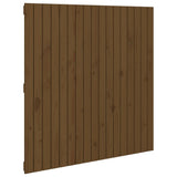 Wall Headboard Honey Brown 108x3x110 cm Solid Wood Pine 824926