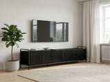 TV Cabinet 167.5 x 33 x 50 cm Black Oak Engineered Wood 8013746