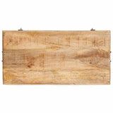 Storage Box with Storage with Door Brown Solid Mango Wood 4104567