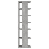 Shoe Cabinet Concrete Grey 27.5x27x102 cm Engineered Wood 808493