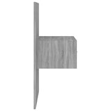 Bed Headboard with Cabinets Grey Sonoma Engineered Wood 3115682