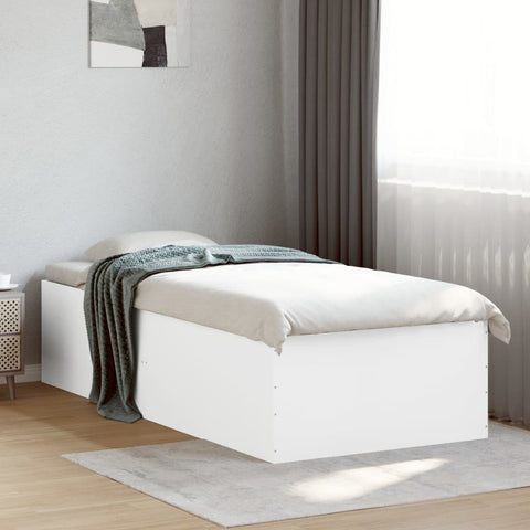 Bed Frame without Mattress White 90x190 cm Single 3280972