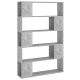 Book Cabinet Room Divider Concrete Grey 100x24x155 cm Engineered Wood 809201