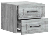 Wall-Mounted Bedside Cabinet Grey Sonoma 34.5 x 33 x 40 cm 899327