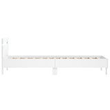 Bed Frame without Mattress with Headboard White 100x200 cm 838526