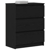 Sideboard Black Oak 60x35x76 cm Engineered Wood 862493