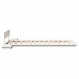 Bed Frame Brown 75 x 190 cm Wood 872426