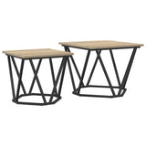 ZNTS Side Tables 2 pcs Sonoma Oak Engineered Wood 868268