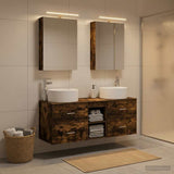 Bathroom Furniture Set 5 pcs Smoked Oak 3407075