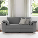 Sofa Dark Grey 180 x 77 x 82 cm Fabric 4105228