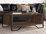 Coffee Table Brown Oak 75x51x40 cm Engineered Wood 848488