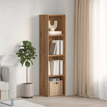 ZNTS Book Cabinet/TV Cabinet Artisan Oak 36x30x143cm Engineered Wood 855813