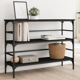 Console Table Black 100x32x75 cm Engineered Wood 839048