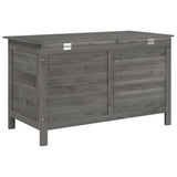 Garden Storage Box Anthracite 99x49.5x58.5 cm Solid Wood Fir 364754
