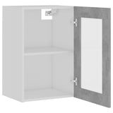 Hanging Glass Cabinet Lyon Concrete Grey 40x31x60 cm Engineered Wood 802509