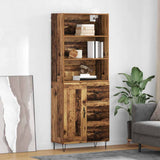 Highboard with Drawer 2 pcs Old Wood Engineered Wood 3415653