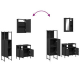 Bathroom Furniture Set Black 3214815
