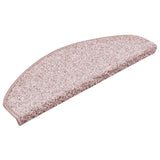 Stair Mats 15 pcs 65x21x4 cm Light Pink Half Round Large 322377