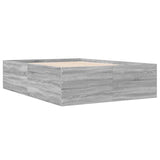 Bed Frame without Mattress Grey Sonoma 120x190 cm Small Double 3280956