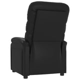 Recliner Chair Black Faux Leather 342686
