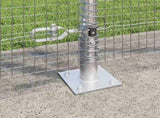 Welded Wire Fence with Concrete Base 50 x 1.2 m 3352357