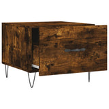 Coffee Tables 2 pcs Smoked Oak 50x50x40 cm Engineered Wood 829391