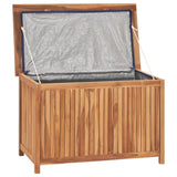 ZNTS Garden Storage Box 90x50x58 cm Solid Teak Wood 315380