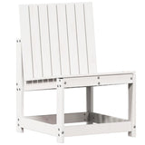 3 Piece Garden Lounge Set White Solid Wood Pine 832621