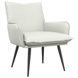 Armchair White Faux Leather 42047743