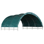 ZNTS Livestock Tent PVC 3.7x3.7 m Green 3056433