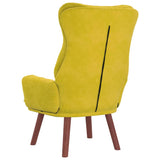 Relaxing Chair Yellow 69 x 74 x 93 cm Velvet 42001841