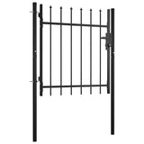 Door Fence Gate BOXTEL with Spear Top 100x75 cm 144358