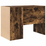 Desk with Shelf Smoked Oak 102 x 50 x 75 cm Engineered Wood 869542