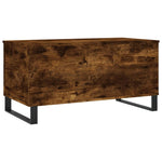 ZNTS Coffee Table Smoked Oak 90x44.5x45 cm Engineered Wood 830985