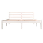 Bed Frame without Mattress 135x190cm White Double 810406