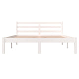 Bed Frame without Mattress 135x190cm White Double 810406