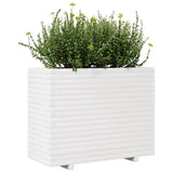 ZNTS Garden Planter White 90x40x72 cm Solid Wood Pine 3282635